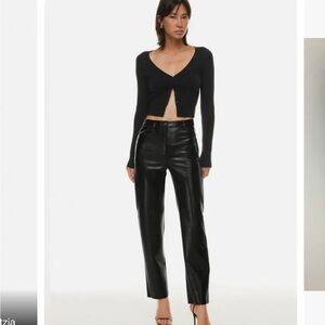 New with Tags Aritzia Wilfred Melina Leather Pant
